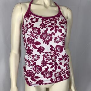 NWOT Maurices 90’s Y2K Women's Purple and White Floral Tank Top Size Large